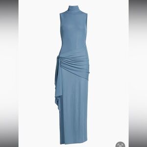 Ronny Kobo Crystal Dress Aegean Blue Sleeveless Dress